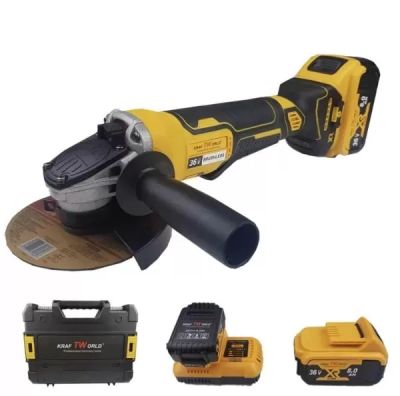 Акумулаторен ъглошлайф Kraft Royal 36V 8,0 Ah + 2 батерии и зарядно