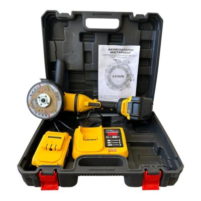 Акумулаторен безчетков ъглошлайф WerkBull 36V с 2 батерии 8.0Аh и куфар