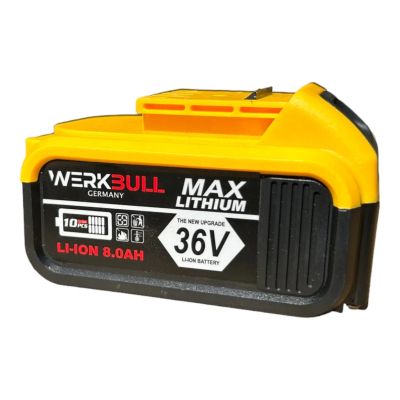 Акумулаторен безчетков ъглошлайф WerkBull 36V с 2 батерии 8.0Аh и куфар