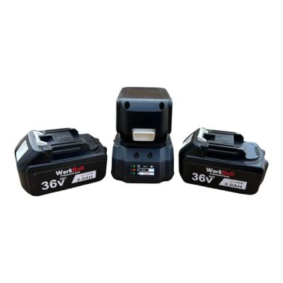 Перфоратор, Гайковерт-Винтоверт и Ъглошлайф комплект + 3 батерии 36V 8Ah.