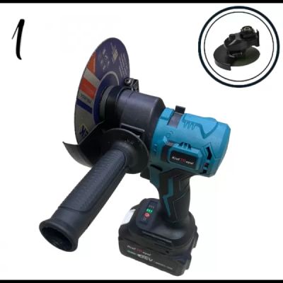 5в1 универсален комплект с 5 приставки, сменяеми глави KRAFTROYAL 36V 8AH: винтоверт, гайковерт, саблен трион, резачка за клони и ъглошлайф