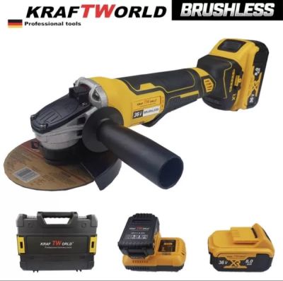 Акумулаторен ъглошлайф Kraft Royal 36V 8,0 Ah + приставка за рязане 