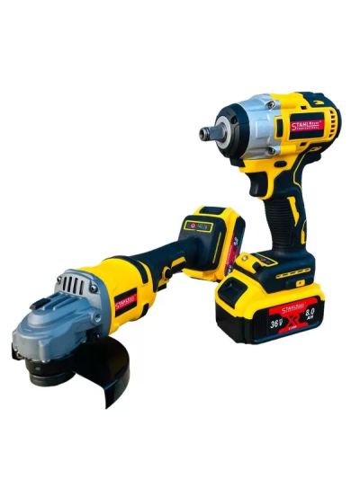 Акумулаторни ъглошлайф и гайковерт Stahl Mayer- 36 v 2х 8 ah