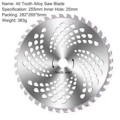 Циркулярен диск за моторен тример / 255 мм , 25 мм