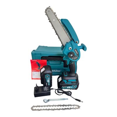 Резачка за клони 15см шина с 2 вериги + Тример за трева – акумулаторни 36V 8,0AH STAHLMAYER с 4 батерии