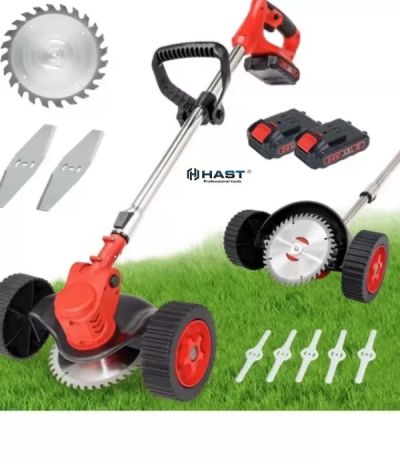Акумулаторен тример 36V 8A HAST Косачка за трева с приставка с колела