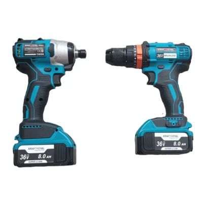 Акумулаторни безчеткови импакт и винтоверт 36V 8AH в куфар KRAFTROYAL
