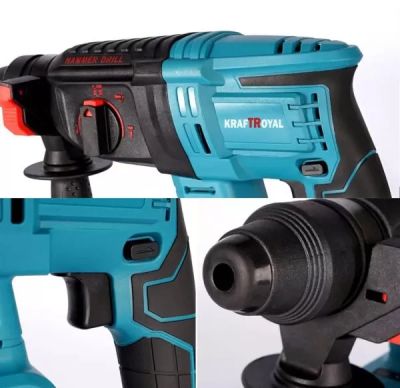 Акумулаторен Безчетков Перфоратор KRAFTROYAL 36V с 2 батерии