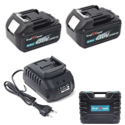 Акумулаторен Безчетков Перфоратор KRAFTROYAL 36V с 2 батерии