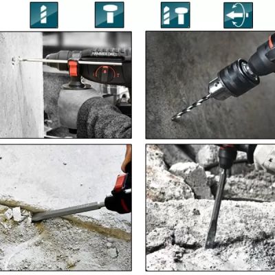 Акумулаторен Безчетков Перфоратор KRAFTROYAL 36V с 2 батерии