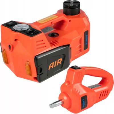 Авариен комплект 3 в 1 – компресор, електрически ударен гайковерт и електрически хидравличен крик