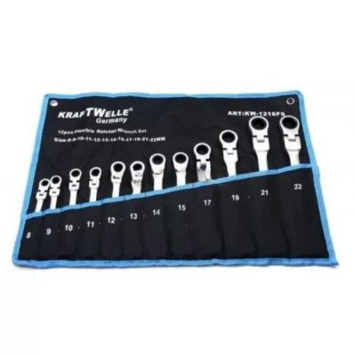 К-Т Зведогаечни Тресчотни Ключове KraftWelle От 8мм До 22мм. Чупещи