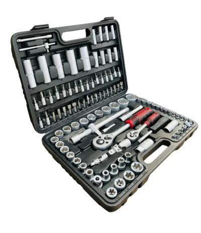 Куфар с инструменти 108 части Stahl mayer + Комплект накрайници – Торксове , 41 части