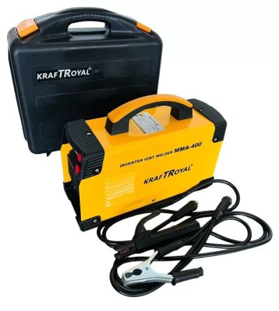 Инверторен Електрожен 350А KraftRoyal с дисплей и пластмасов куфар