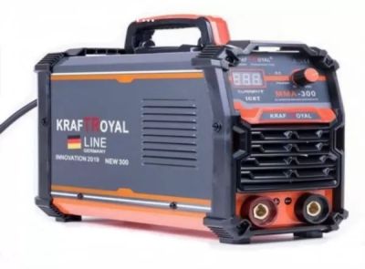 Инверторен Електрожен 300А KraftRoyal с дисплей и пластмасов куфар