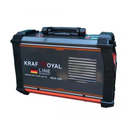 Инверторен Електрожен 300А KraftRoyal с дисплей и пластмасов куфар