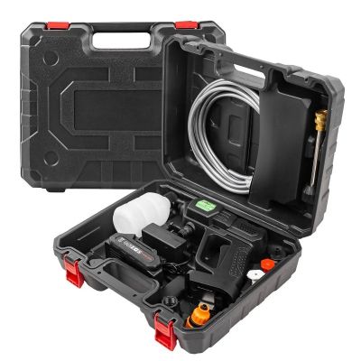 Акумулаторна водоструйка FORSLAND 21V с 2 Дюзи 15 бара, батерия и зарядно