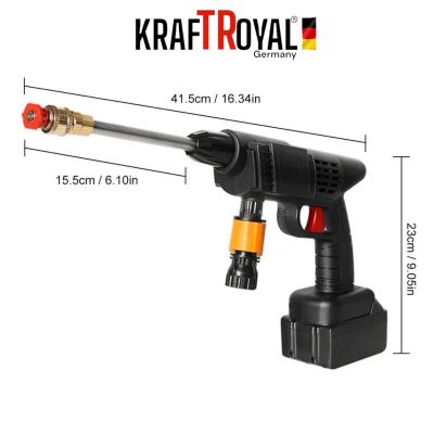 Акумулаторна водоструйка за почистване на автомобили Kraft Royal