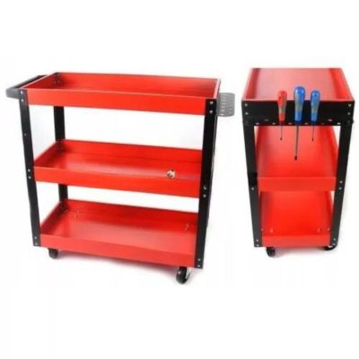 Количка за Инструменти с 3 Рафта и Поставка за Отвертки