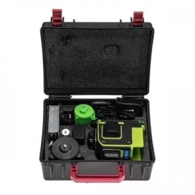 Лазерен нивелир 4D с 16 линии, самонивелиращ се, със зелен лазер и магнитна стойка