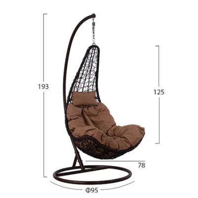 Висящ ратанов стол – Градинска люлка Style