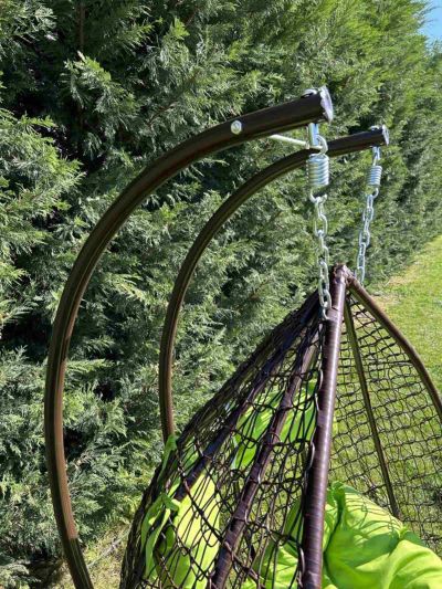 Висяща люлка от ратан – двойна