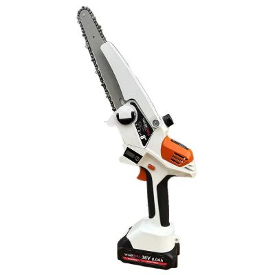 Акумулаторна безчеткова резачка с омасляване WerkBull с две батерии + подарък верига и ръкавици