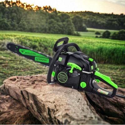 БЕНЗИНОВА РЕЗАЧКА ЗА ДЪРВА 68 КУБ. С ТРИ АУСПУХА STAHLMAYER