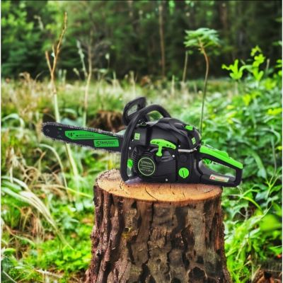 БЕНЗИНОВА РЕЗАЧКА ЗА ДЪРВА 68 КУБ. С ТРИ АУСПУХА STAHLMAYER