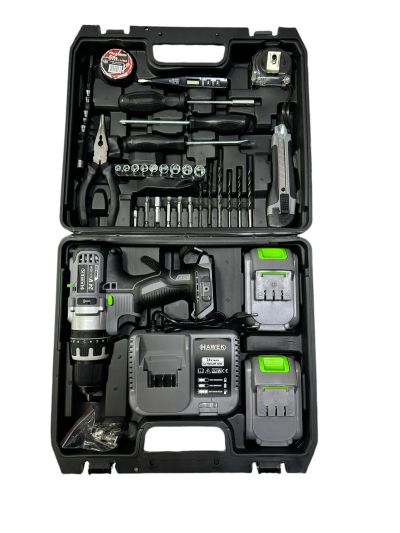 Акумулаторен Ударен Винтоверт с части HAWEK , 24v 4.0A