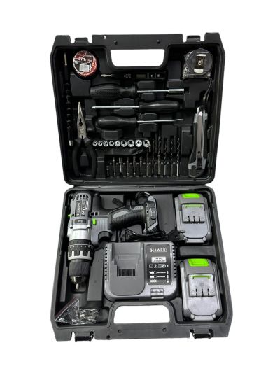 Акумулаторен Ударен Винтоверт с части HAWEK , 24v 4.0A