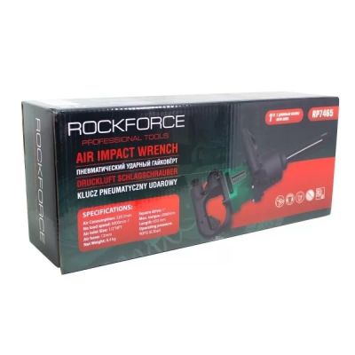 ПНЕВМАТИЧЕН ГАЙКОВЕРТ С ДЪЛЪГ ШПИНДЕЛ 1'' 2000 NM ROCKFORCE