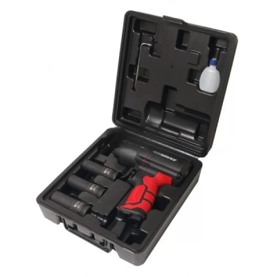 ПНЕВМАТИЧЕН ГАЙКОВЕРТ С КЪС ШПИНДЕЛ 1450 NМ 1/2" С ВЛОЖКИ И КУФАР FORSAGE