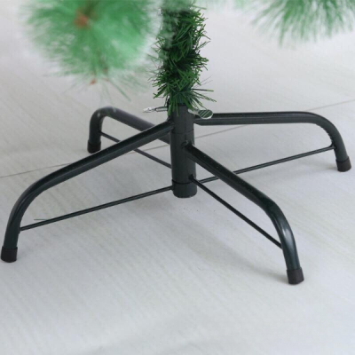 Изкуствена Коледна Елха Жилкова със Зелени Връхчета - 90 см, с Подарък Лампички