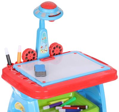 ДЕТСКИ ЧИН СЪС СТОЛ И ПРОЕКТОР ЗА РИСУВАНЕ