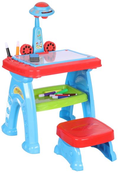 ДЕТСКИ ЧИН СЪС СТОЛ И ПРОЕКТОР ЗА РИСУВАНЕ