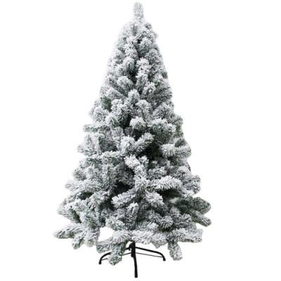 Изкуствена Коледна Елха Жилкова със Сняг - 210 см, с Подарък Лампички