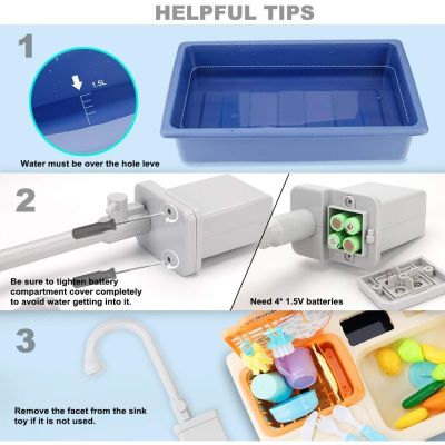 МИВКА С ТЕЧАЩА ВОДА синя