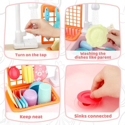 МИВКА С ТЕЧАЩА ВОДА розова