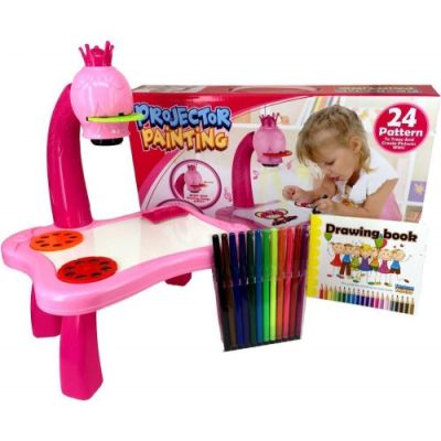 ДЪСКА ЗА РИСУВАНЕ С ПРОЕКТОР РОЗОВ