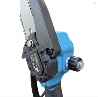 Промо 3в1 комплект WerkBull Акумулаторна Лозарска ножица с дисплей и Мини Трион с автоматично омасляване + Телескопичен Прът