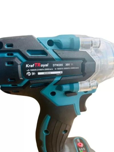Безчетков комбиниран акумулаторен ударен гайковерт-винтоверт KraftRoyal 36V 8Ah 850 N/m
