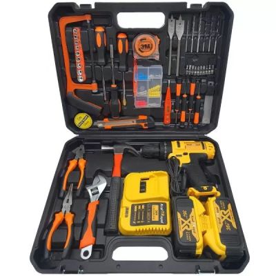 Акумулаторен Винтоверт KRAFT Royal 36V + 111 части / бормашина с инструменти в куфар