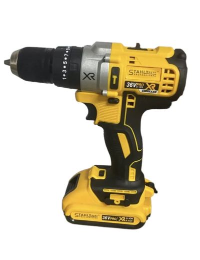 Ударен Винтоверт StahlMayer 36V 8Ah две батерии в комплект 111 части + ПОДАРЪК LED Фенер