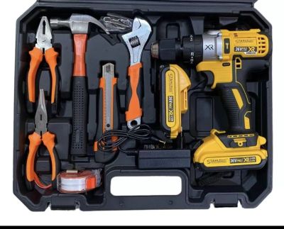 Ударен Винтоверт StahlMayer 36V 8Ah две батерии в комплект 111 части + ПОДАРЪК LED Фенер