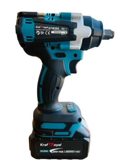Безчетков комбиниран акумулаторен ударен гайковерт-винтоверт KraftRoyal 36V 10Ah 850 N/m