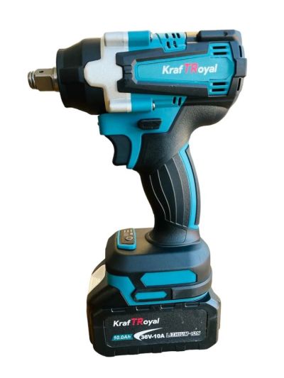 Безчетков комбиниран акумулаторен ударен гайковерт-винтоверт KraftRoyal 36V 10Ah 850 N/m