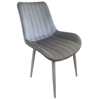 Комплект трапезна разтегателна маса със закалено стъкло и 6 стола Лорета