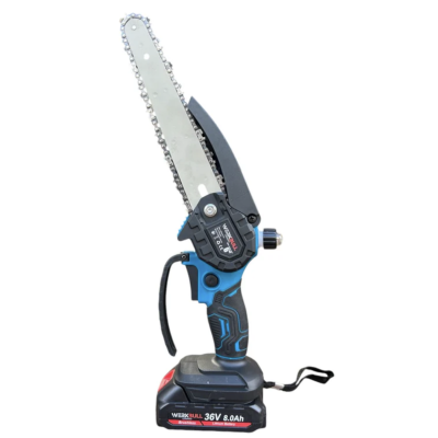 2в1 Комплект Ударен Винтоверт и Резачка WerkBull с автоматично омасляване 22см шина + две батерии 36v 8ah