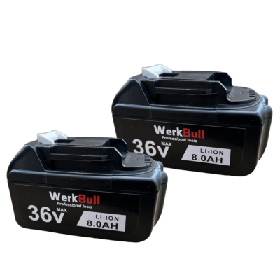 2в1 Комплект Ударен Винтоверт и Резачка WerkBull с автоматично омасляване 22см шина + две батерии 36v 8ah
